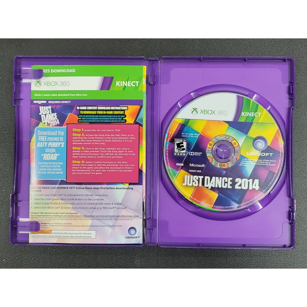 Just Dance 2014 (Xbox 360, 2013) Complete w/ Manual + Insert CIB - Picture 3 of 3